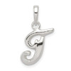 Sterling Silver Initial T Pendant QC6512T