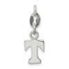 Sterling Silver Initial T Pendant QC6513T