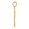 14k Yellow Gold Diamond-Cut Key Pendant