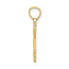 14k Yellow Gold Key w/Heart Pendant