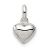 Sterling Silver Pink Enamel Kid's Heart Pendant