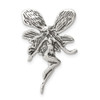 Sterling Silver Antiqued Fairy Pendant QC3906