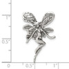 Sterling Silver Antiqued Fairy Pendant QC3906
