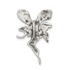 Sterling Silver Antiqued Fairy Pendant QC3906