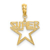 14k Yellow Gold Super Star Pendant