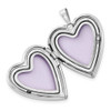 Sterling Silver 20mm Enameled Rose Mis Quince Heart Locket Pendant