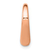 14k Rose Gold Polished Heart Slide C2918R