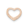 14k Rose Gold Polished Heart Slide K7108R