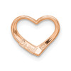 14k Rose Gold Polished Heart Slide K7119R