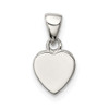 Sterling Silver Heart Pendant QC7899