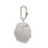 Sterling Silver Textured Love Knot Pendant