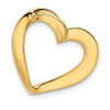 14k White Gold Heart Slide SL224W