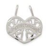 Sterling Silver Mother Daughter 2-Piece Break Apart Pendant