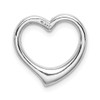 14k White Gold Polished Heart Slide C2918W