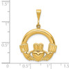 14k Yellow Gold Claddagh Pendant D663