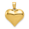 14k Yellow Gold Polished 3-D Puffed Heart Pendant C2909