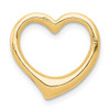 14k Yellow Gold Polished Heart Slide C2918