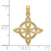 14k Yellow Gold Small Celtic Eternity Knot Pendant