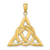 14k Yellow Gold Polished Large Celtic Trinity Knot Pendant
