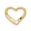 10k Yellow Gold Floating Heart Pendant