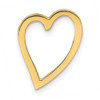 14k Yellow Gold Polished Heart Slide D3822