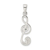 Sterling Silver Treble Clef Pendant