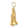 14k Yellow Gold 3-D w/Moveable Angel Pendant