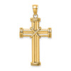 14k Yellow Gold Polished Cross Pendant K8537