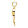 14k Yellow Gold 3D Scuba Flipper Pendant