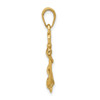 14k Yellow Gold 3-D Anchor w/ Shackle and Entwined Rope Pendant