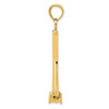 14k Yellow Gold 3D Moveable Anchor Pendant
