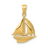 14k Yellow Gold Sailboat Pendant C4172