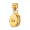 14k Yellow Gold Polished 3-D Moveable Pulley Pendant