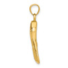 14k Yellow Gold 3-D Scuba Flipper Pendant K7906