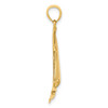 14k Yellow Gold Polished Sailboat Pendant K7539