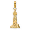 14k Yellow Gold 3-D St. Augustine Lighthouse Pendant