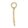 14k Yellow Gold Polished Foot Pendant