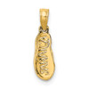 14k Yellow Gold Jamaica Flip-Flop Pendant