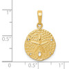 14k Yellow Gold Sand Dollar Pendant C4048