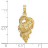 14k Yellow Gold 2-D Precious Wentletrap Shell Pendant K7633