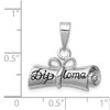 Sterling Silver Rolled-Up Diploma Pendant