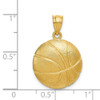14k Yellow Gold Basketball Pendant C41