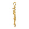 14k Yellow Gold Female Golfer Pendant C727