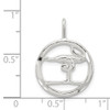 Sterling Silver Gymnastics Pendant