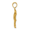 14k Yellow Gold Hockey Player With Stick And Puck Pendant