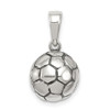 Sterling Silver Antiqued Soccer Ball Pendant QC7138