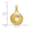 10k Yellow Gold Soccer Ball Pendant 10k5434