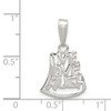 Sterling Silver Live, Love, Laugh Pendant