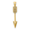 14k Yellow Gold Polished Arrow Pendant K5404