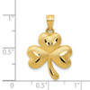 14k Yellow Gold Shamrock Pendant C1742